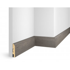 Плинтус ЕP07 NanoFlex, дуб Сицилия, 80x16x2400 мм, МДФ