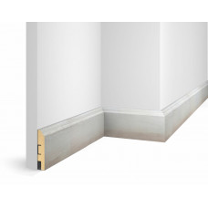 Плинтус WP07, экошпон, дуб Кремовый, 80x16x2400 мм, МДФ